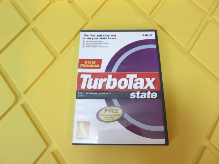2002 TurboTax  STATE California CA State tax
