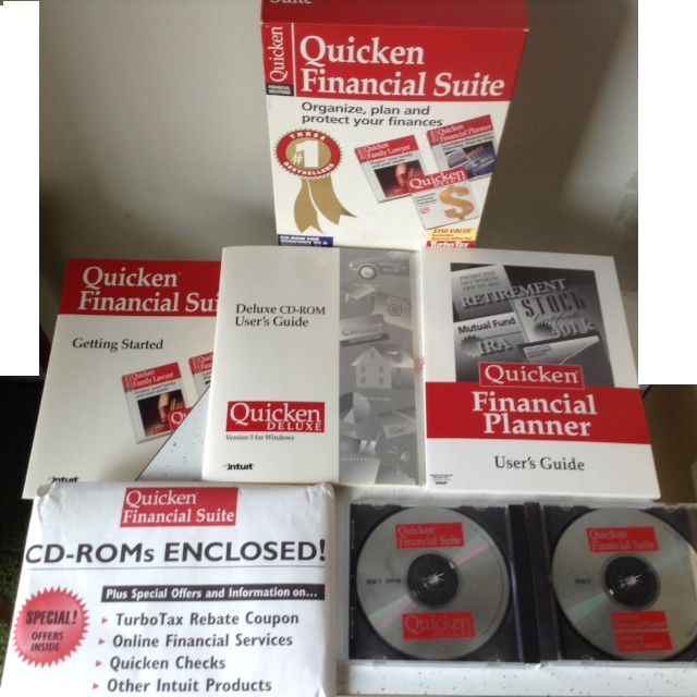 Quicken Financial Suite for Windows 95 and 3.1 Complete CIB Big Box