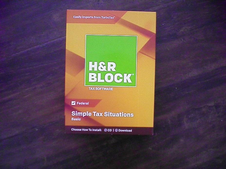H&R Block Premium & Small Business Owners 2018 Federal + State Win/Mac