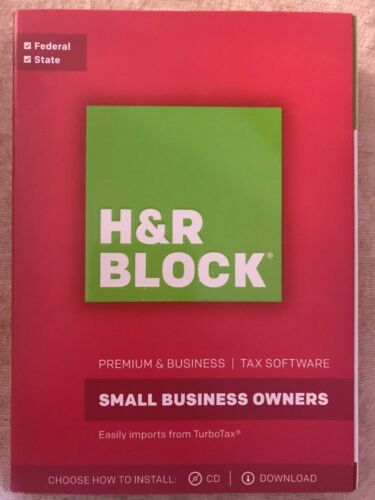H&R Block Tax Software Premium & Business 2017 Windows