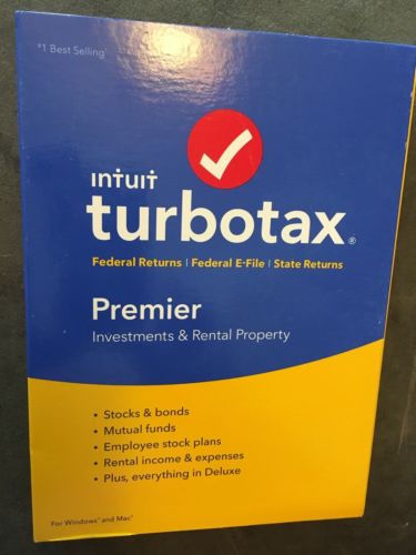 Turbotax Software 2016 Premiere Taxes