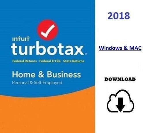 TurboTax 2018 Home & Business + State Tax Software [PC/MAC Download Version]