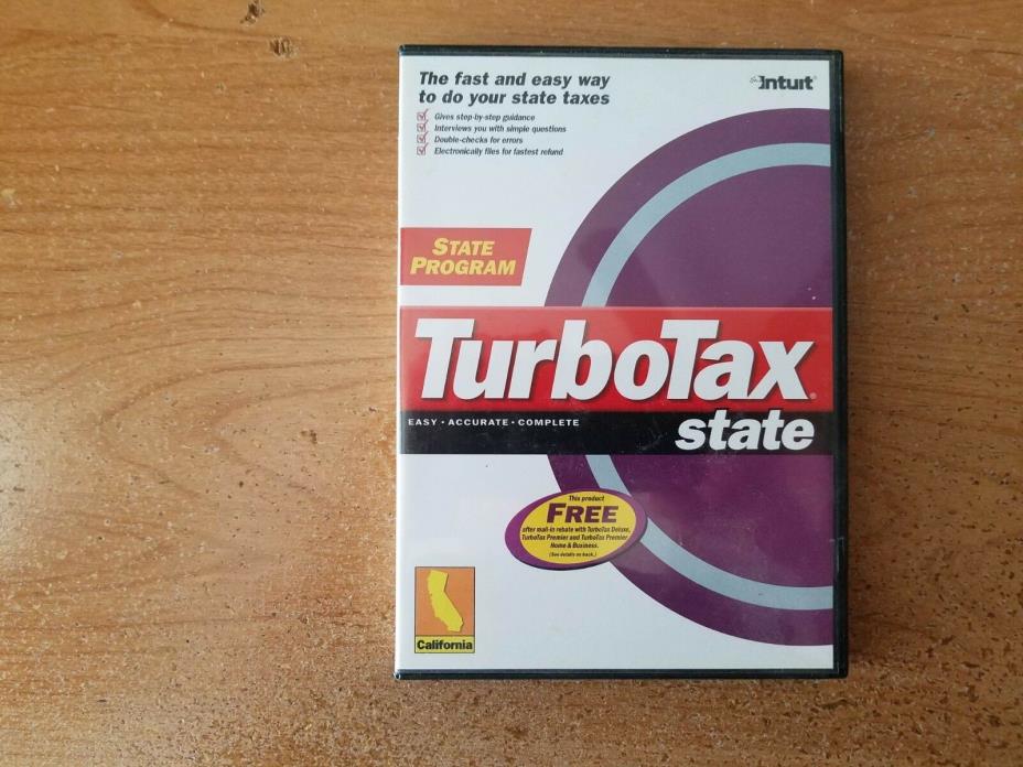 Intuit TurboTax State of California 2002 Windows