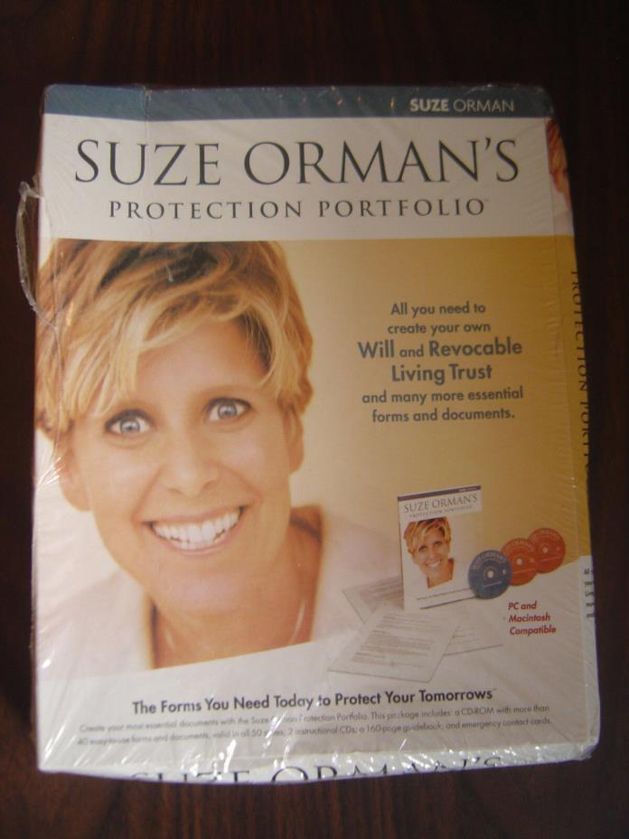 Suze Orman's Protection Portfolio CD-ROM Book CDs PC Mac NIB Free Ship!