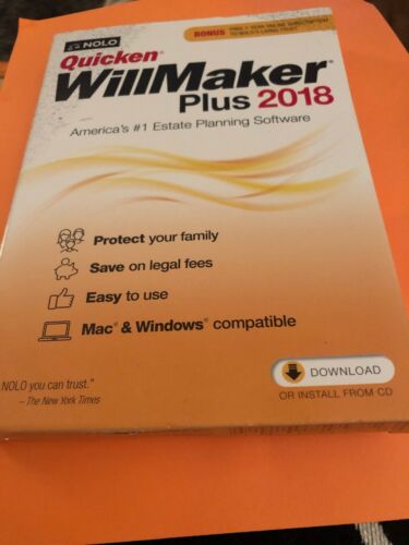 NOLO Quicken WillMaker Plus 2018 with Bonus Free 1-Year Online Subscription