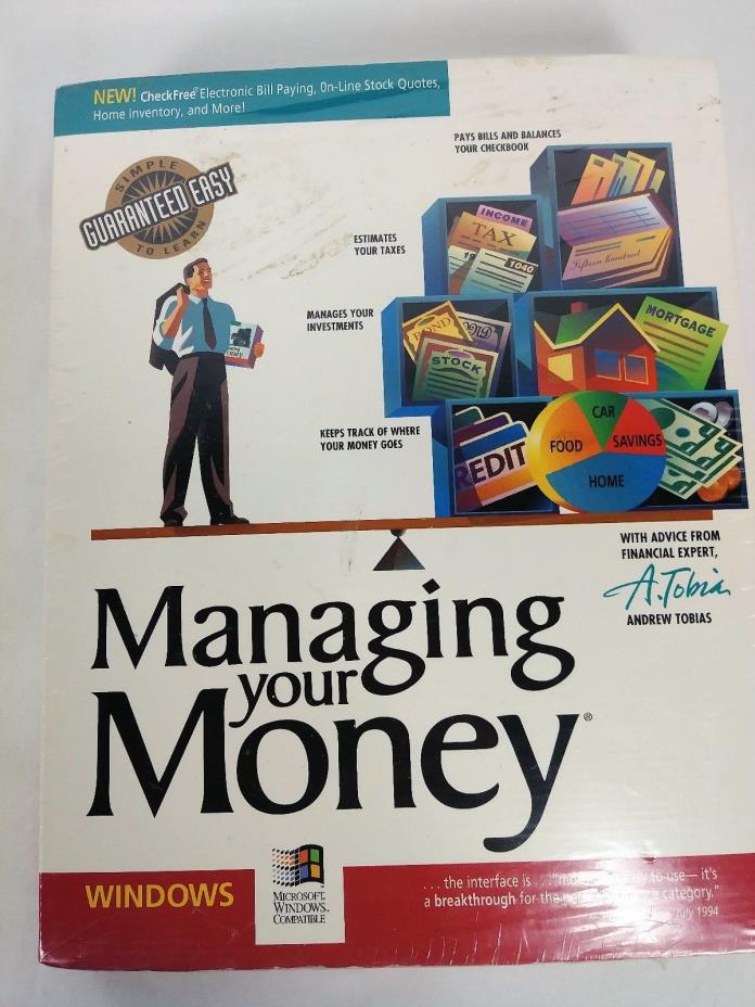Managing Your Money Vintage Software For Windows 1994 New Sealed