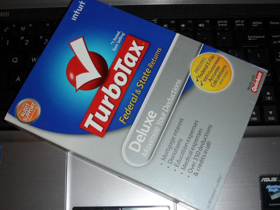 2008 TurboTax Deluxe Federal New CD sealed in original retail Box !
