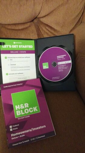 H&R BLOCK TAX SOFTWARE DELUXE + STATE 2018 -- PRE-OWNED