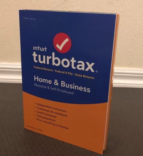 Intuit Turbotax Home & Business 2018 Federal / State Returns Windows/Mac SEALED