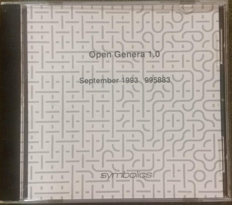 Symbolics Open Genera 1.0 CD (NEW)