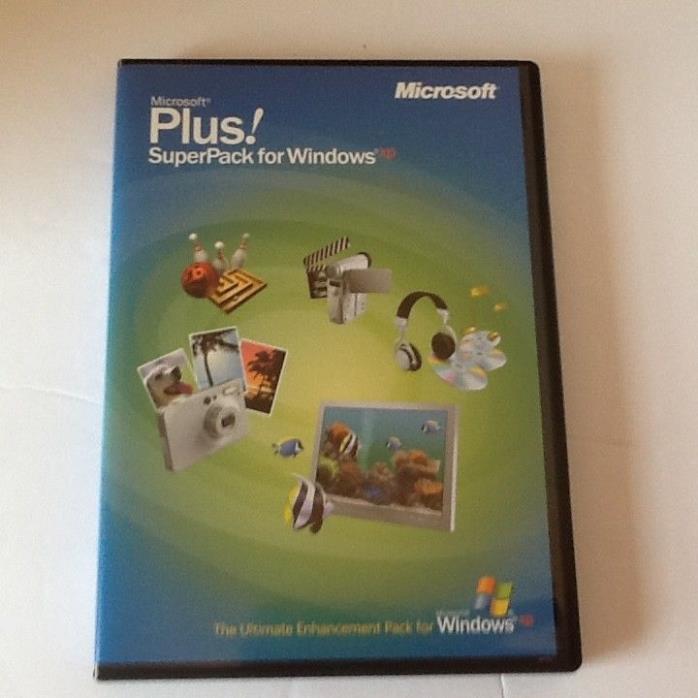 Microsoft Plus! SuperPack for Windows XP PC CDROM Standard/Digital Media Edition