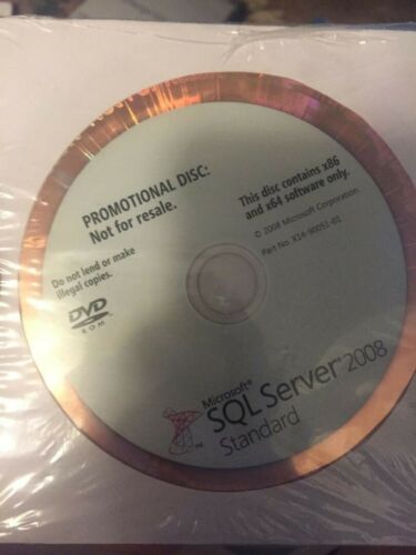 Microsoft SQL Server 2008 Standard (Retail) - Full Version with New Product Key