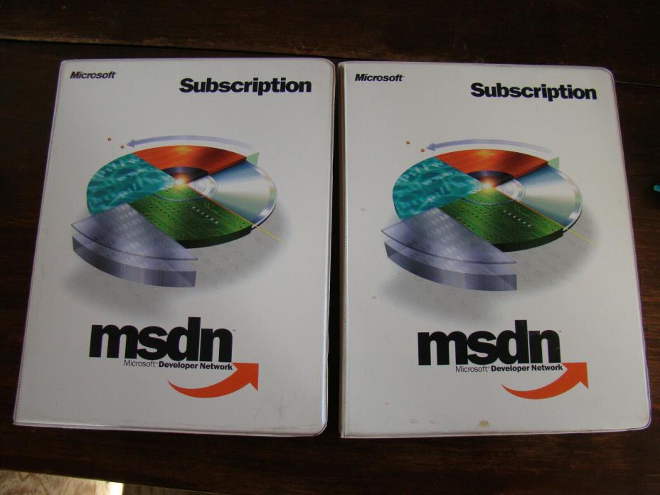 MSDN Subscription Year 2000 Visual Studio 6.0 Windows 98, Me, 2000, Office 2000