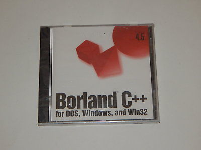 Borland C++ 4.5 for Dos, Windows, Win32 CD ROM New Sealed  R18605