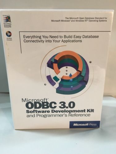 Microsoft ODBC 3.0 Software Development Kit & Programmer’s Reference 1997 SEALED