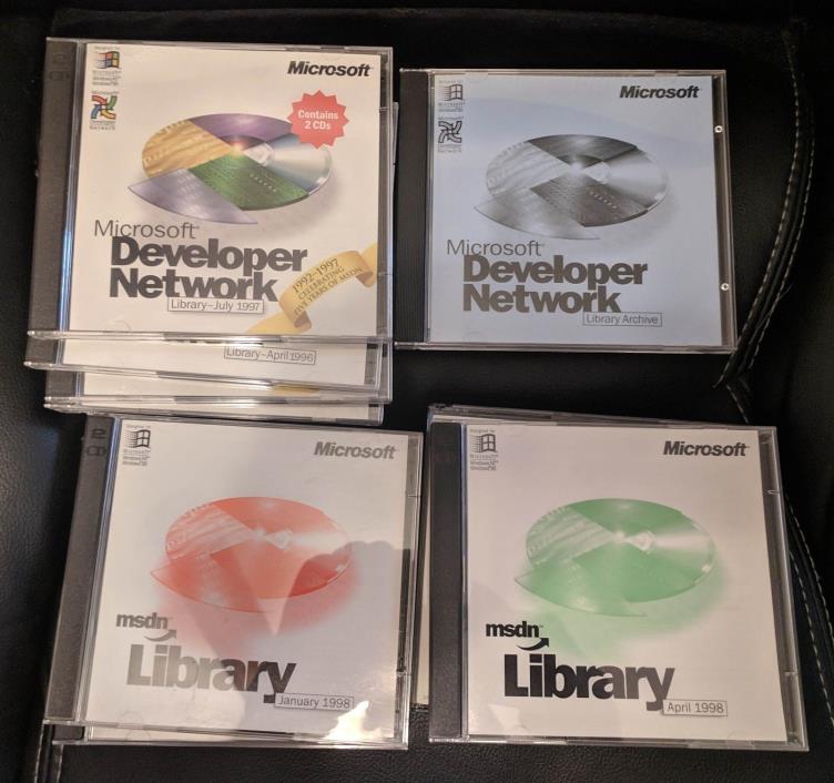 MSDN Developer Network Library 12 CD Sets Microsoft Windows Platforms 1996-1999