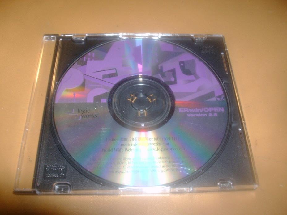 LogicWorks ERwin/Open Version 2.6 Database Software Installation CD for Windows