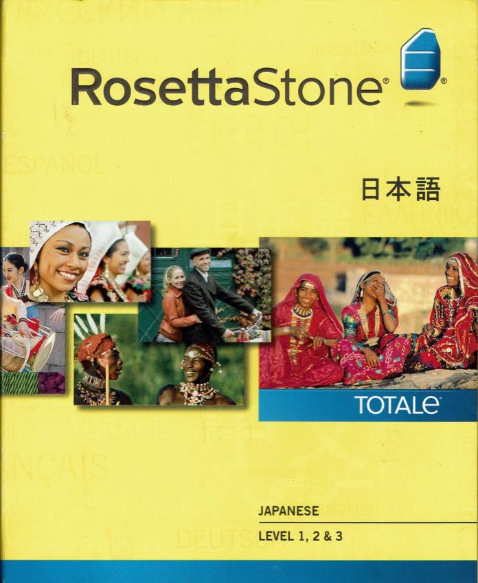 Rosetta Stone Japanese level 1 2 & 3 version 4 - No Headset