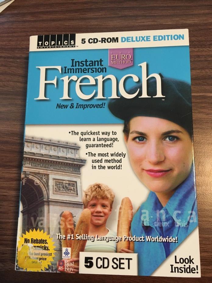 Topics Entertainment Instant Immersion French Deluxe FREE SHIPPING!