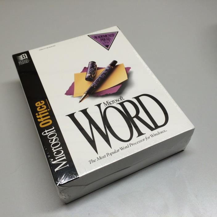Microsoft Word 6.0 for Windows. New in sealed box