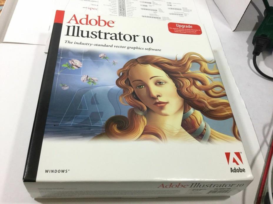 Adobe Illustrator 10 Upgrade Software For Windows Upgrade Only with SN
