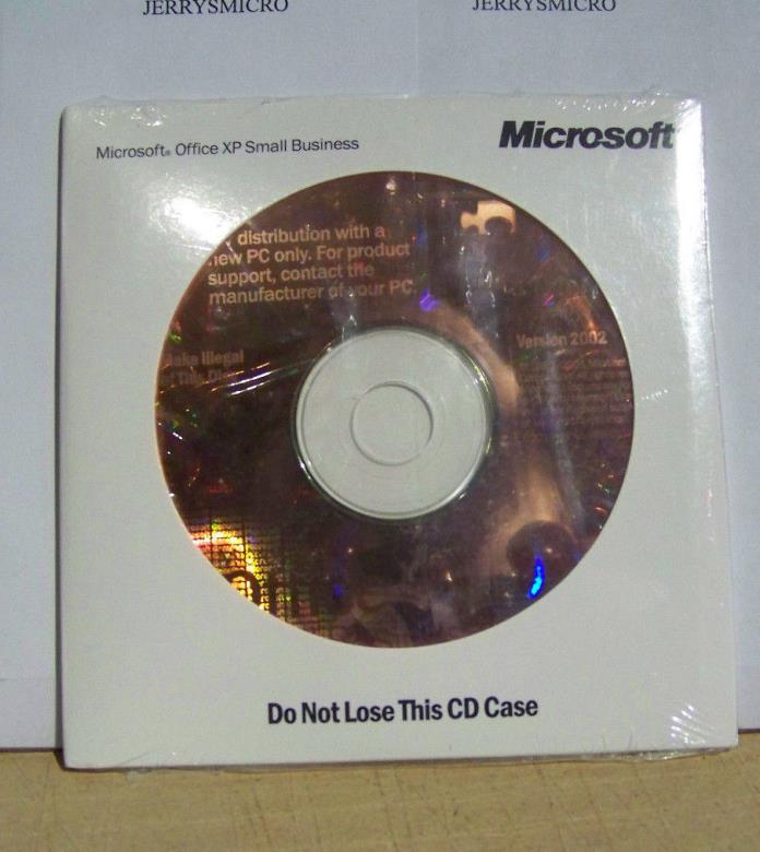 MICROSOFT OFFICE XP SMALL BUSINESS SEALED  WITH PRODUCT KEY