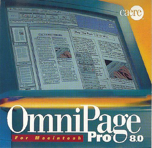 OmniPage Pro 8.0 CD-ROM for Vintage Macintosh