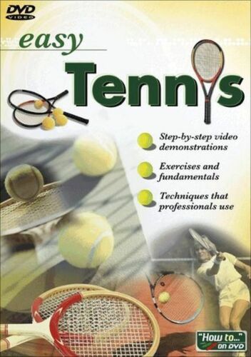 Easy Tennis Step By Step Instructional Video & Demos TV PC MAC New Sealed DVD