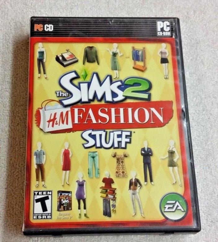 The Sims 2 H&M Fashion Stuff Pack (PC CD) Complete w product code