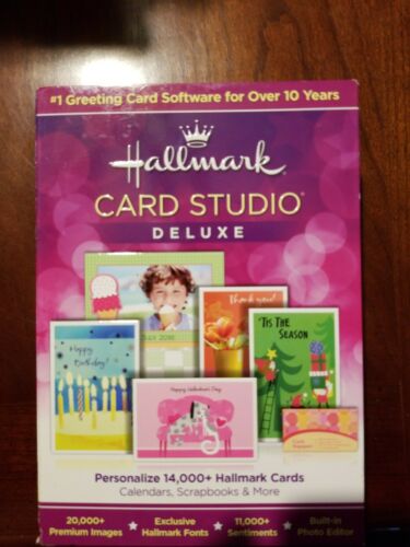 Hallmark CARD STUDIO 2013 Deluxe BUILT IN PHOTO EDITOR New, Sealed