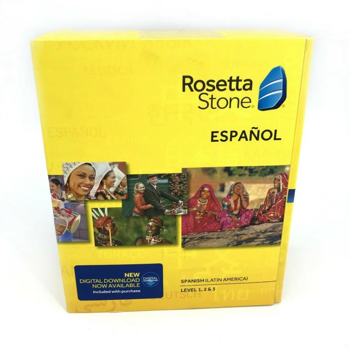 Rosetta Stone Spanish (Latin America) Level 1, 2, & 3 Version 4 #9038