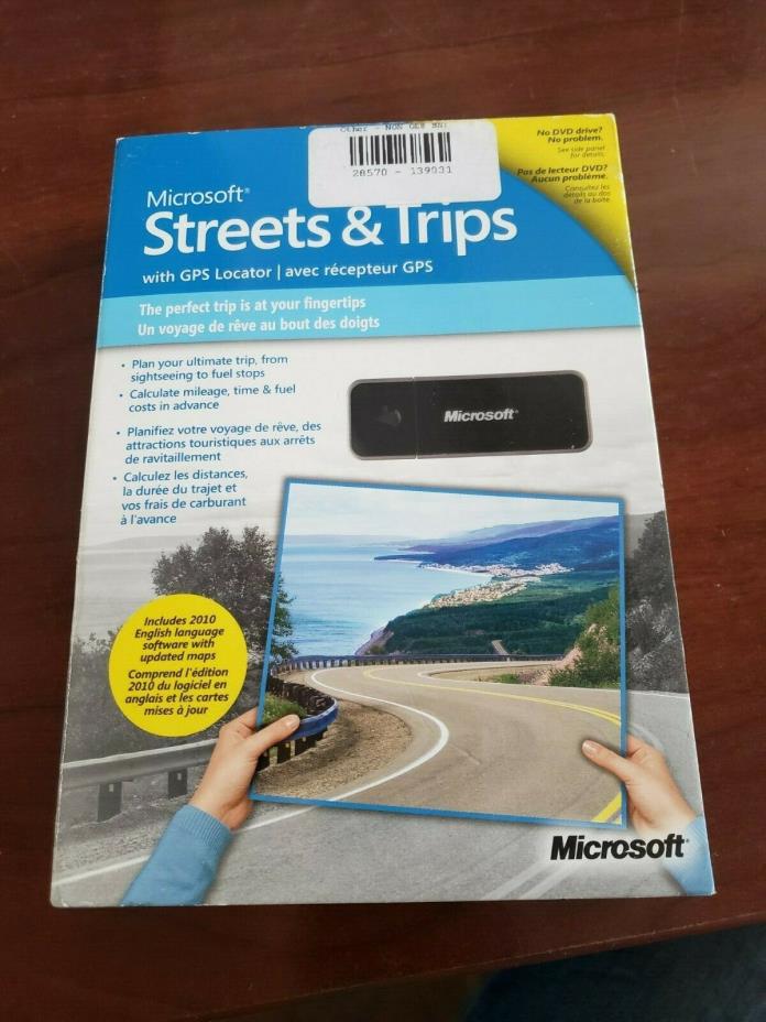 Microsoft Streets and Trips 2010 w/ GPS Locator for Windows