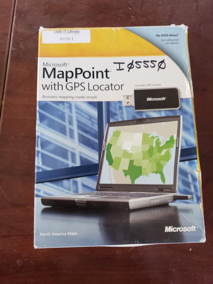 Microsoft MapPoint 2010 w/GPS locator