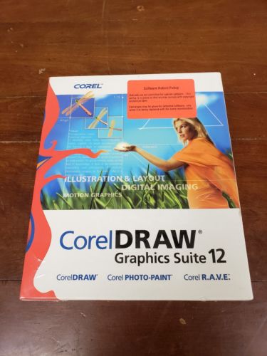 NEW Corel Draw Graphics Suite 12 Full Retail Version SEALED PC Computer