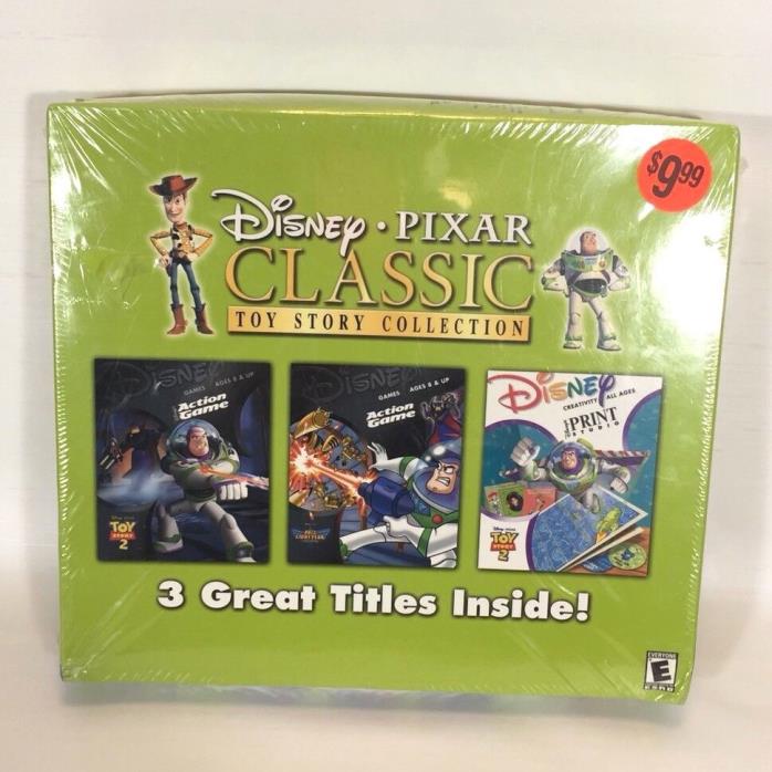 Disney Pixar Classic Toy Story Collection Action Games And Print Studio CD's