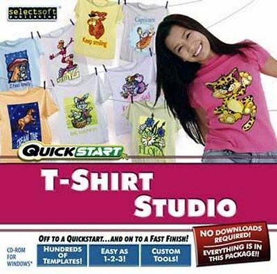 QuickStart T-Shirt Studio PC Windows XP Vista 32-Bit New Sealed