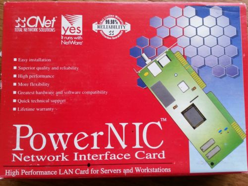 CNET 200EPLUS CN200Eplus Vintage PowerNIC Network Interface Card NIB