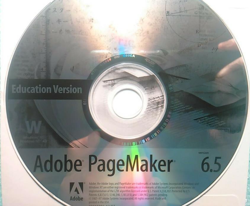 Adobe PageMaker 6.5 for Windows Full Version Original Install CD Serial Number