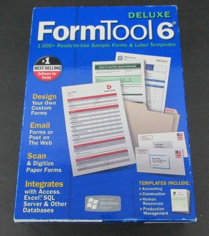 FormTool 6 Model# 5420 Office Software With Product Serial Key