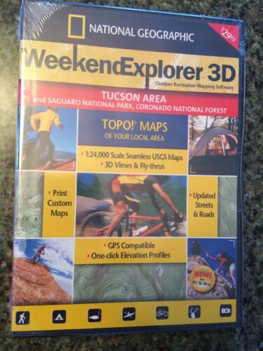 2007 National Geographic TOPO! Outdoor Mapping Software - Tucson Area - Saguaro