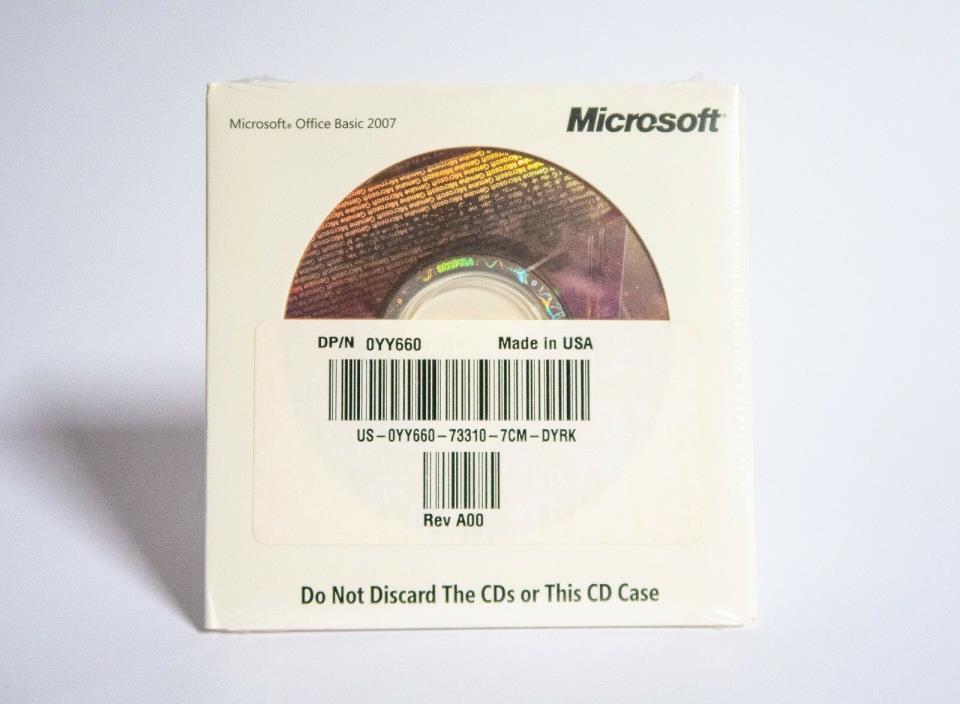Microsoft Office 2007 Basic Edition New Sealed