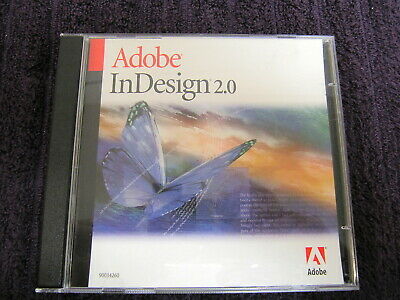 Adobe InDesign 2.0 for Macintosh - Genuine 2 CD Set - P/N#90034261