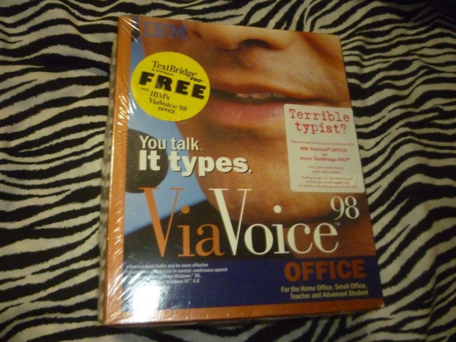 IBM ViaVoice Executive Edition 98 / Text Bridge Pro 98 - NEW!!!
