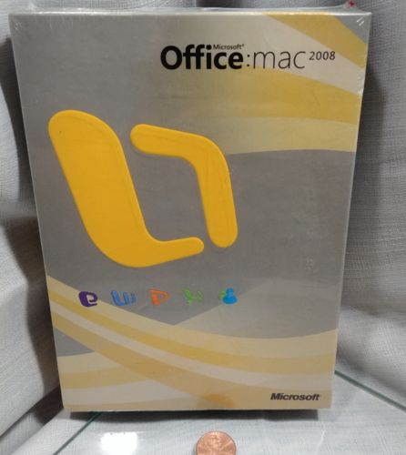 Microsoft Office 2008 for Mac 731-01727 Sealed