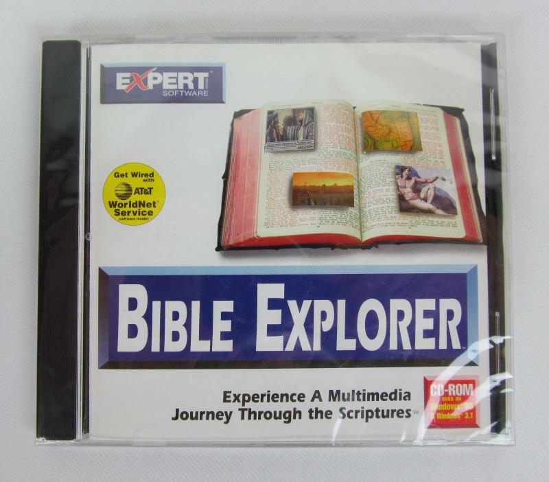 NEW Expert Software Bible Explorer (PC CDROM,  1997) Windows 95 Factory Sealed