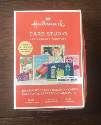 New! Hallmark Card Studio Software (Cards, Calendars, Scrapbooks) Free Shipping