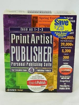 Print Artist: Publisher Personal Publishing Suite 4.5 PC Create Cards Images