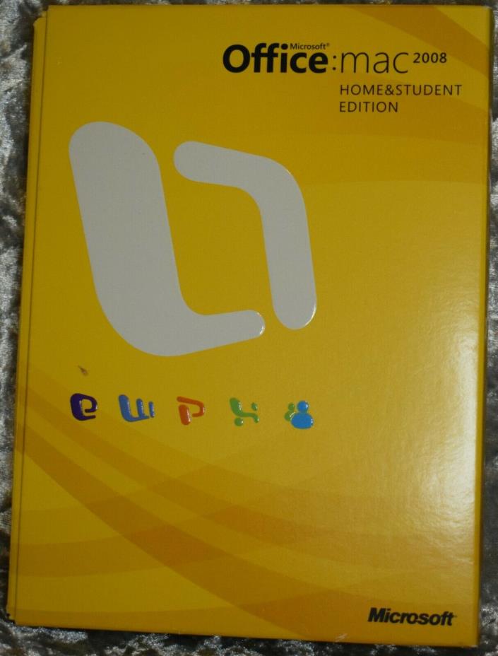 Microsoft Office Mac 2008 Home and Student Edition with Keys