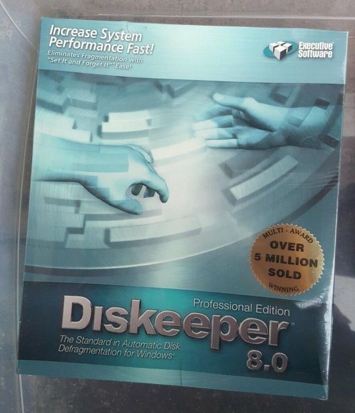 EXECUTIVE SOFTWARE DISKEEPER 8.0 PROFESSIONAL EDITION Increase Faster PC Speed
