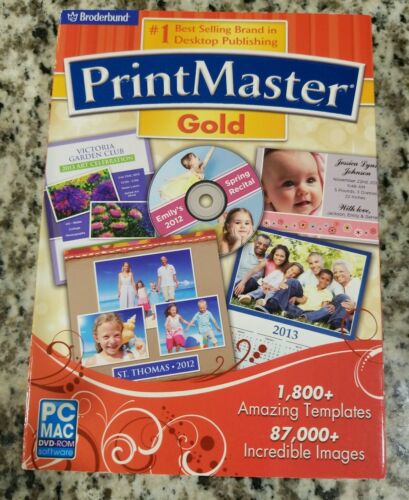 PrintMaster Gold PC & MAC DVD-ROM Software